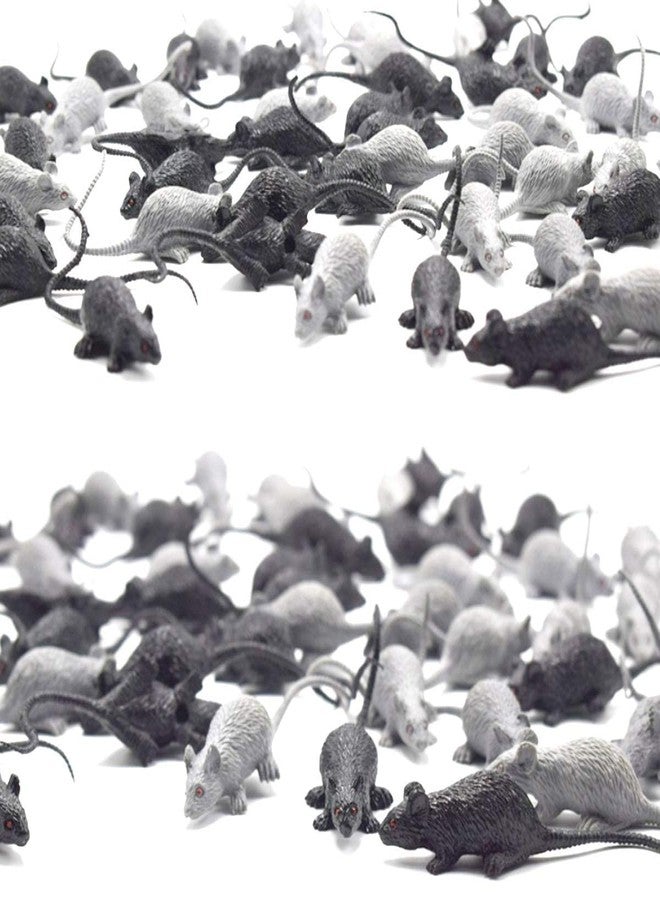 HYSTYLE 20 Pcs Mini Simulated Mouse Model Realistic Terror Small Fake Plastic Mouse Figurines for Novelty Toy Kids' Halloween Toy Joke Prank - Image 3